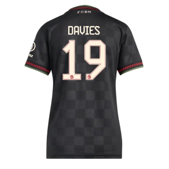 Billige Fotballdrakt Bayern Munich Alphonso Davies #19 Replika Tredjedrakt Dame 2025-26 Kortermet
